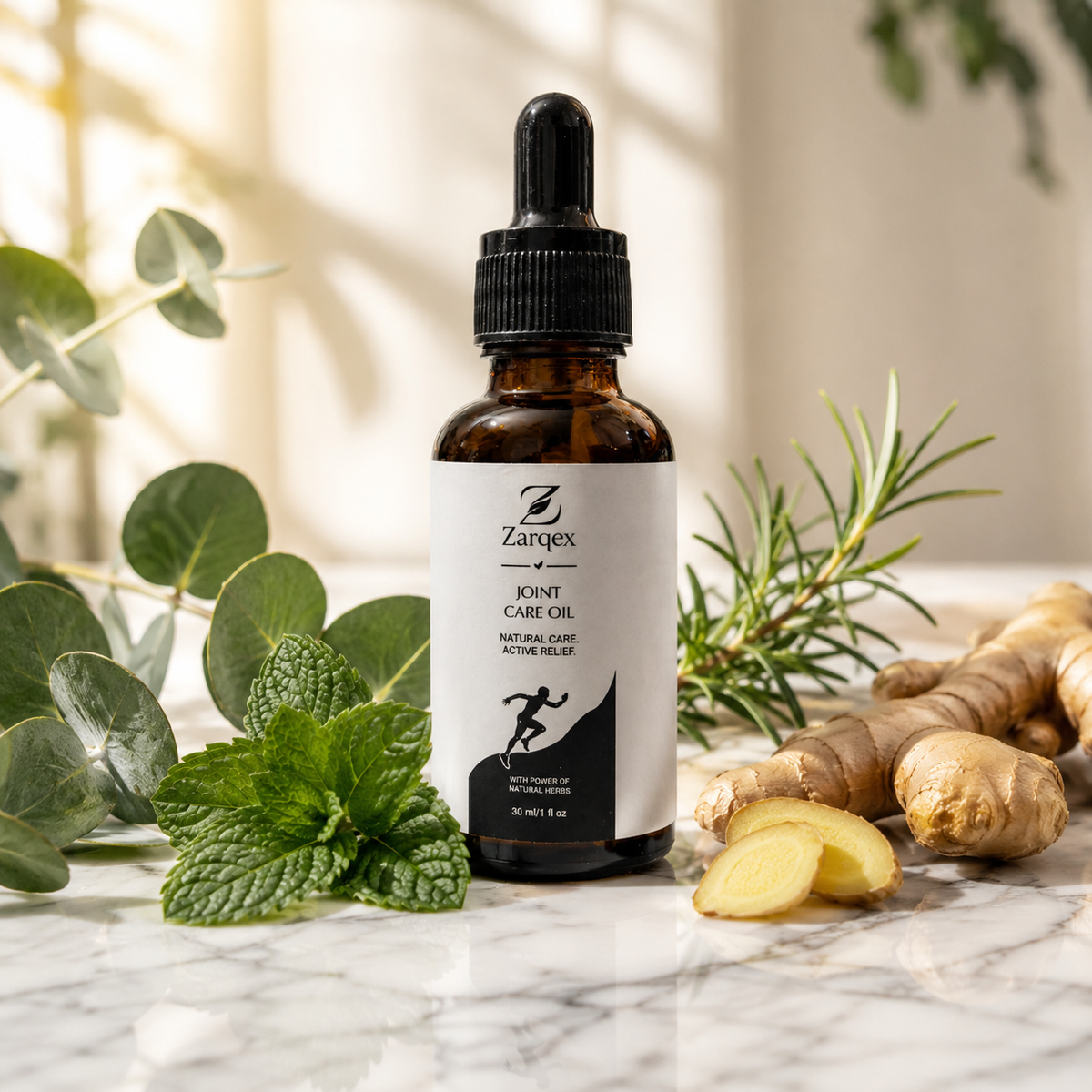 Zarqex Joint Care Oil – Natural Herbal Formula for Mobility & Daily Joint Support (30ml)